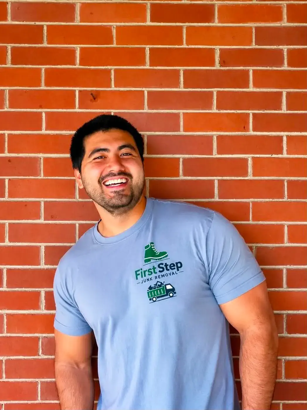 Michael, owner of First Step Junk Removal in Rockford, IL